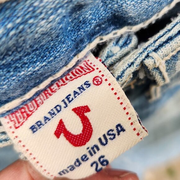 Vintage True Religion Y2K Patchwork Denim Skirt - Picture 6 of 6